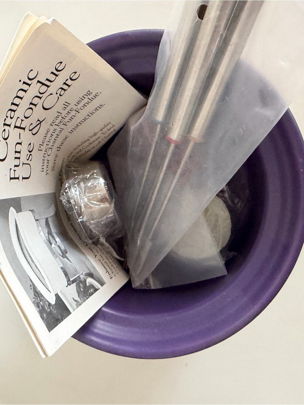 🗽NEW Fondue Pot Bowl in Purple - Essential Home Dining Accessory